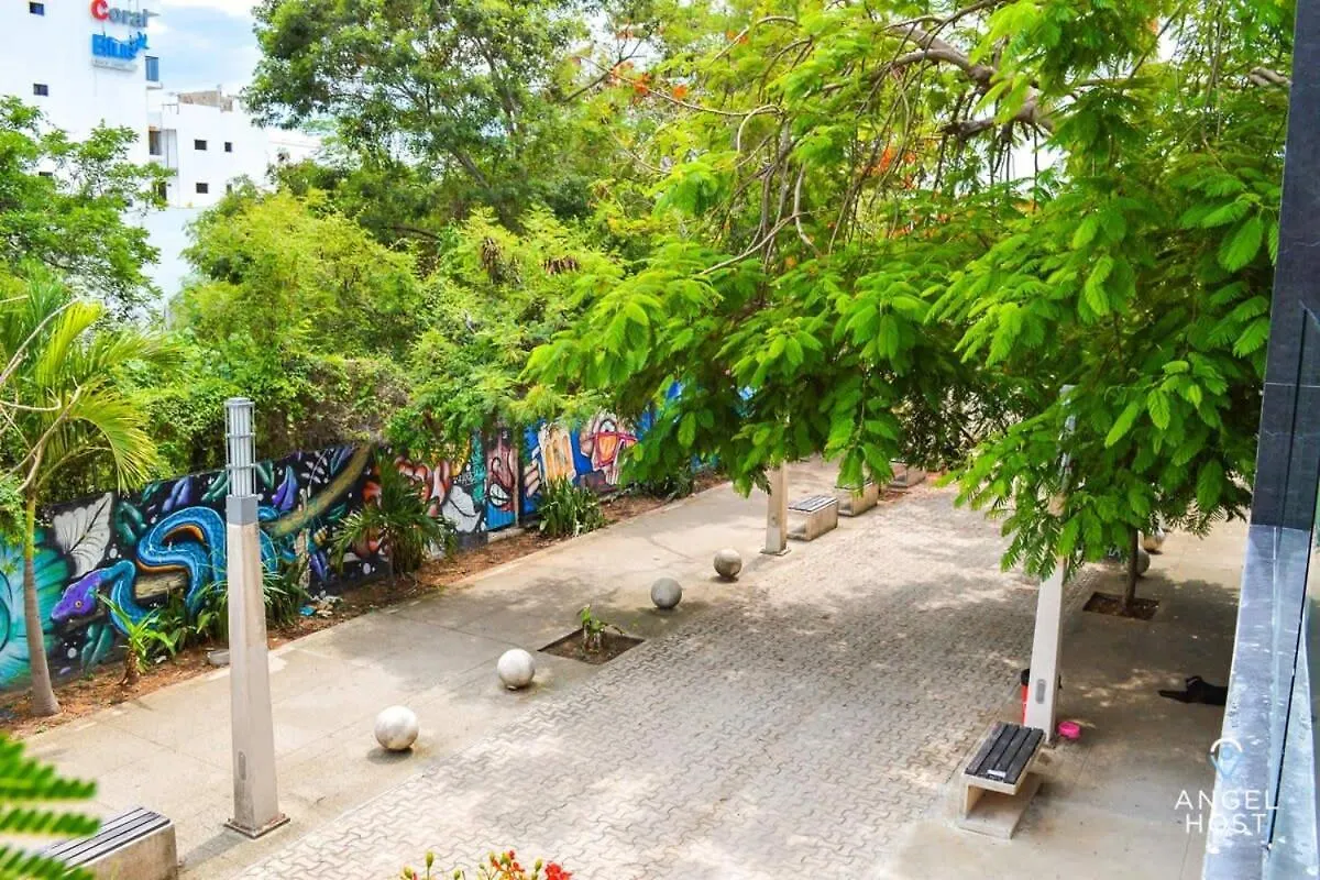 Studio On 5Th, Pvt Balcony, Oceanview Roof Pool Playa del Carmen Holiday home