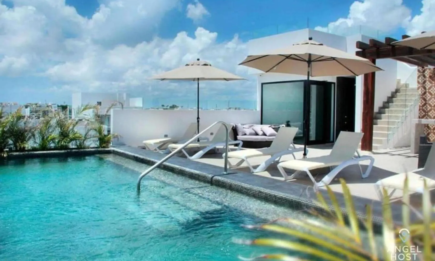 Studio On 5Th, Pvt Balcony, Oceanview Roof Pool Playa del Carmen