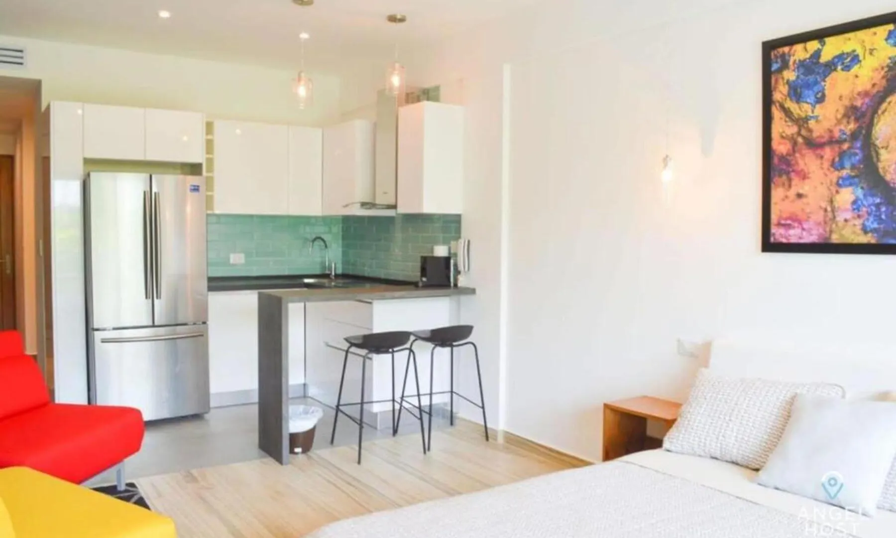 Semesterbostad Studio On 5Th, Pvt Balcony, Oceanview Roof Pool Playa del Carmen Mexiko