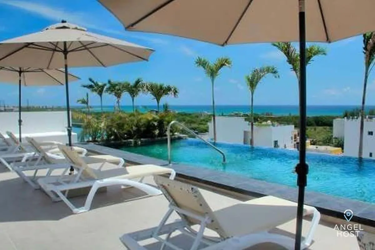 Studio On 5Th, Pvt Balcony, Oceanview Roof Pool Playa del Carmen 0*,